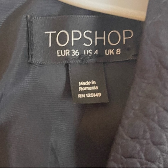 Topshop Croc Effect Plunge Romper - Picture 7 of 8